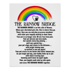Herziene DE REGENBOOGBRUG Perfect Poster