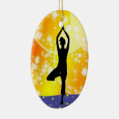 Herziene fitness! Yoga - Boom - SRF Keramisch Ornament (Rechts)