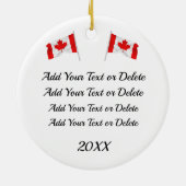 HERZIENE God Bless Canada Ceramic Ornament (Achterkant)