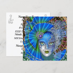 Herziene Masquerade Mardi Gras uitnodiging