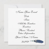 Herziene Masquerade Mardi Gras uitnodiging (Achterkant)