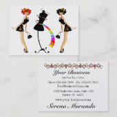 Herziene Mode / naaister / gewichtsbeheersing Visitekaartje (Voorkant / Achterkant)