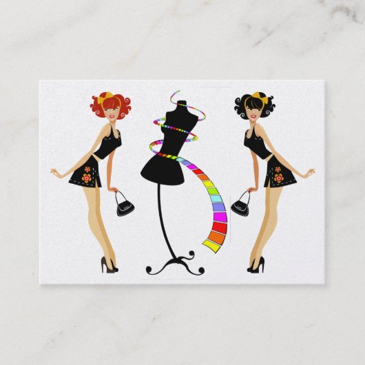 Herziene Mode / naaister / gewichtsbeheersing Visitekaartje (Voorkant)