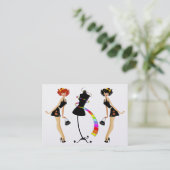 Herziene Mode / naaister / gewichtsbeheersing Visitekaartje (Staand voorkant)