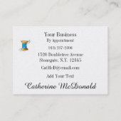 Herziene naaien / Mode / naaister Visitekaartje (Achterkant)