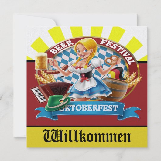 HERZIENE OKTOBERFEST uitnodiging (Voorkant)
