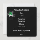 Herziene partij in stijl - St. Patrick's Day - SRF Kaart (Achterkant)