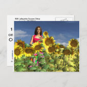 Herziene Peyton Girl Spring Briefkaart (Voorkant / Achterkant)