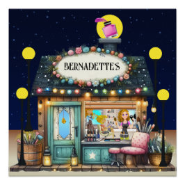 Herziene schoonheidssalon. kuurteken perfect poster