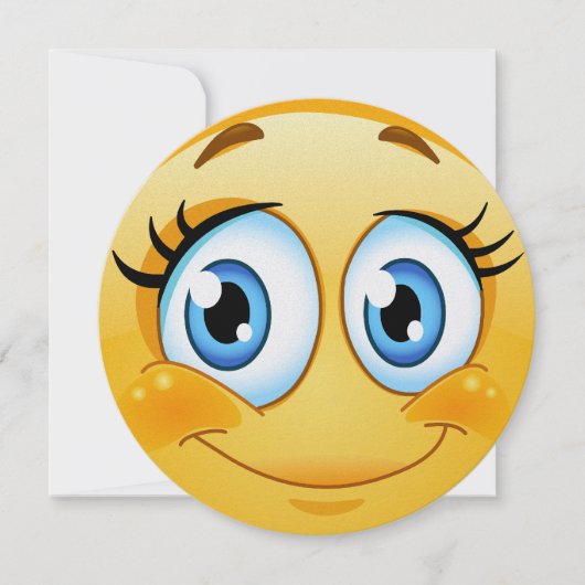 Herziene Sweet Smile Ronde Uitnodiging - SRF (Voorkant)