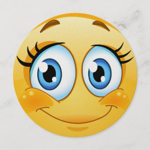 Herziene Sweet Smile Ronde Uitnodiging - SRF