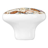 HERZIENE Tiny Shells Tiny Drawer Knobs Keramische Knop (Zijkant)