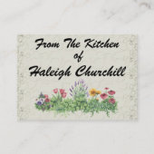 Herziene "Uit de keuken van" Kaarten - SRF Visitekaartje (Achterkant)