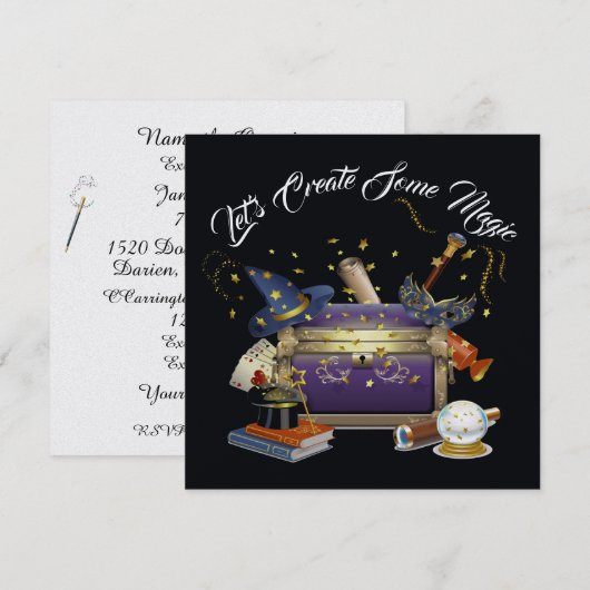 Herziene Uitnodiging Maken Toverkracht (Voorkant / Achterkant)