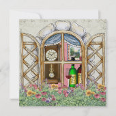 Herziene uitnodiging voor het venster van het huis (Voorkant)