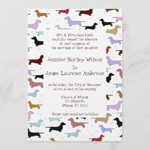 Herziene uitnodiging voor huwelijk met dachshund
