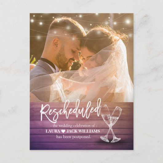 Herziene uitstelregeling huwelijk aankondigingskaart (Voorkant)