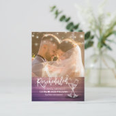 Herziene uitstelregeling huwelijk aankondigingskaart (Staand voorkant)