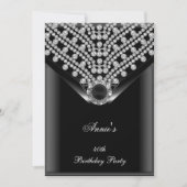 Herziene verjaardagsuitnodiging van Annie Kaart (Voorkant)