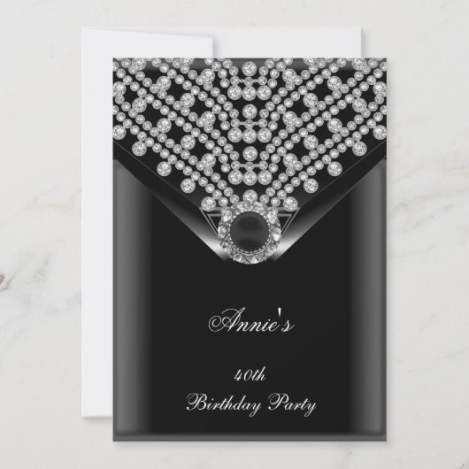 Herziene verjaardagsuitnodiging van Annie Kaart (Voorkant)