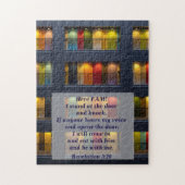 Herziening 3:20 Knoeien op de deur Legpuzzel (Verticaal)