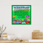 Herziening van het onderwijsgebied poster (Keuken)