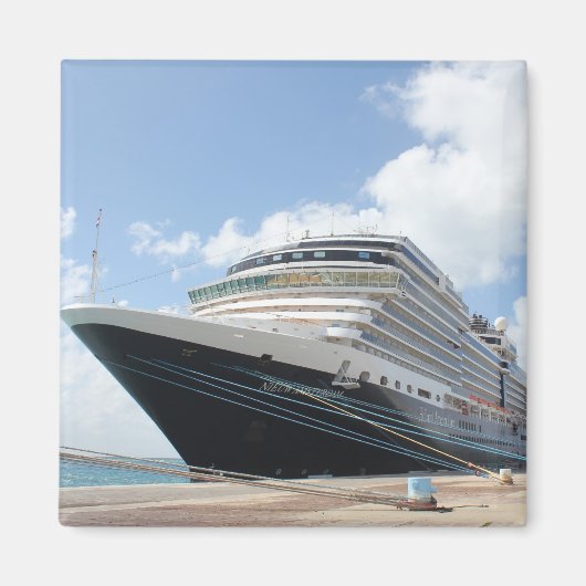 Herzieningsschip van MS Nieuw Amsterdam in Aruba Magneet (Voorkant)