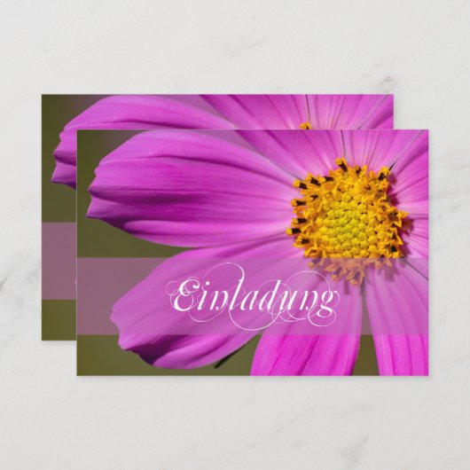 Herzliche Einladung mit Stil! Save The Date (Voorkant / Achterkant)