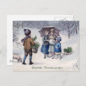 "Herzliche Neujahrsgrusse" Duits Briefkaart (Voorkant / Achterkant)