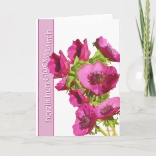 herzlichen Glückwunsch (gelukkige verjaardag in Kaart