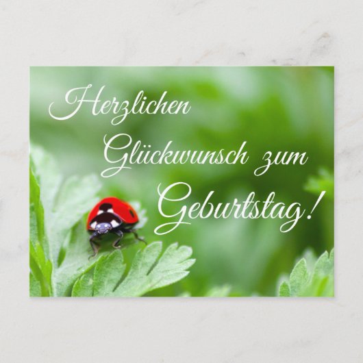 Herzlichen Glückwunsch zum Geburtstag Briefkaart (Voorkant)