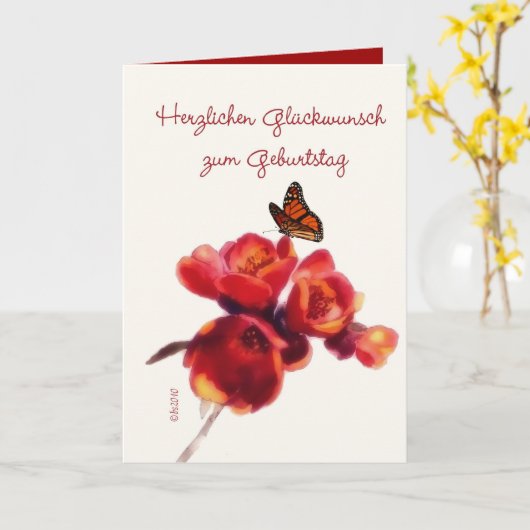 herzlichen Glückwunsch zum Geburtstag Kaart (Gele Bloem)