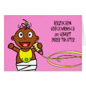 Herzlichen Glückwunsch zur Geburt Eurer Tochter (Voorkant Horizontaal)