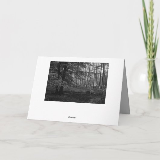 Herzliches Beileid ! Grüner Wald Kaart (Achterkant)