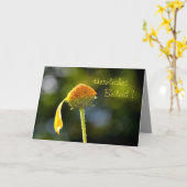Herzliches Beileid ! Mit gelber Blüte Kaart (Gele Bloem)