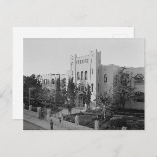 Herzliya Hebreeuwse gymnasium in Tel Aviv in de ja Briefkaart (Voorkant / Achterkant)