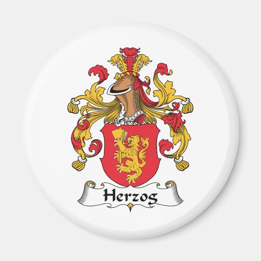 Herzog Family Crest Magneet (Voorkant)