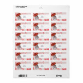 Herzpilz Adressaufkleber Etiket (Full Sheet)