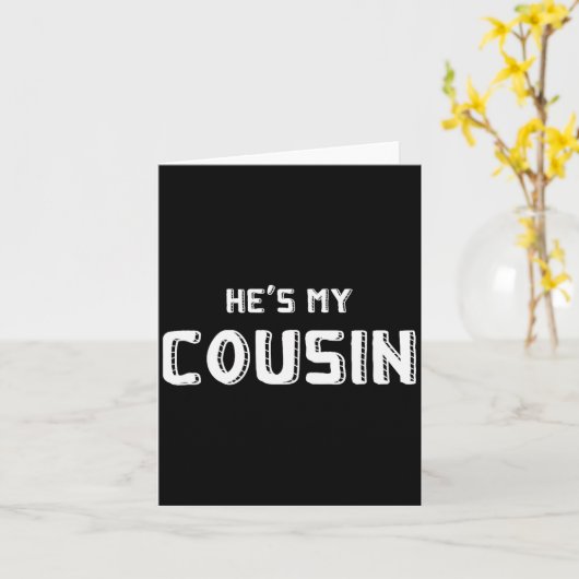 He's My Cousin Family Reunion, Funny Couples, Sing Kaart (Gele Bloem)