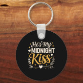 He's My Midnight Kiss Happy New Year Matching Coup Sleutelhanger (Voorkant)