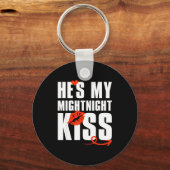 He's My Midnight Kiss Happy New Year Matching Funn Sleutelhanger (Voorkant)