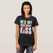 He's My Midnight Kiss Happy New Year Matching Funn T-shirt (Voorkant volledig)