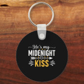 He's My Midnight Kiss Happy New Year Nye Matching  Sleutelhanger (Voorkant)