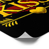 He's My Midnight Kiss Matching Couples Valentine’s Poster (Hoek)