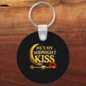 He's My Midnight Kiss Valentine’s Day Meme Matchin Sleutelhanger (Voorkant)