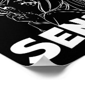 He's My Senpai Funny Anime Matching Couple Girlfri Poster (Hoek)