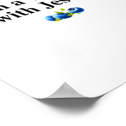 He's On A Work Trip With Jesus Christian Poster (Hoek)