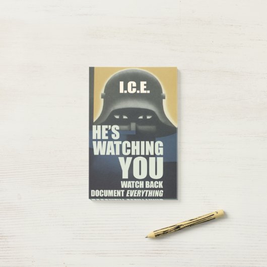 He's Watching You 2026 Post-it® Notes (Op bureau)