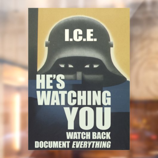 He's Watching You 2026 Raamsticker (Vel 2)