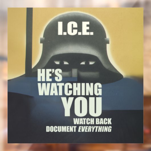 He's Watching You 2026 Raamsticker (Vel 2)